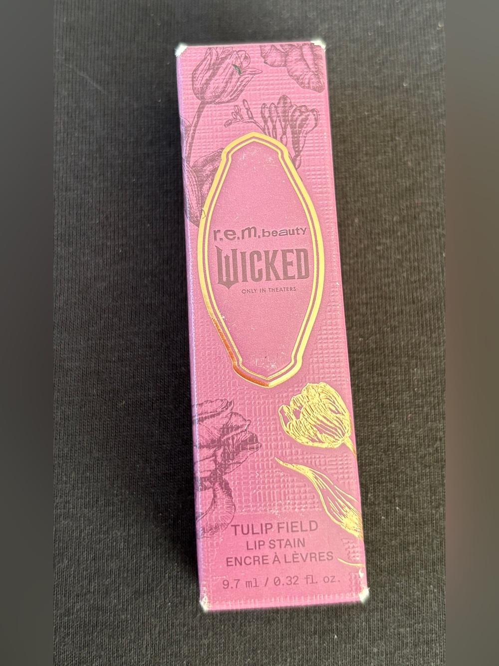 r.e.m. beauty x wicked: for good tulip field lip stain